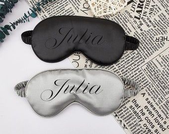 Custom Eye Mask Personalized Sleep Mask Custom Satin Eye Mask Bridesmaid Proposal Gift Bridesmaid Gift Personalized Wedding Favor