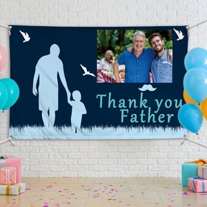 Vatertag Banner, Vatertag Yard Schild, Geschenk für Papa, Geschenkidee, Papier & Partybedarf, alles Gute zum Vatertag