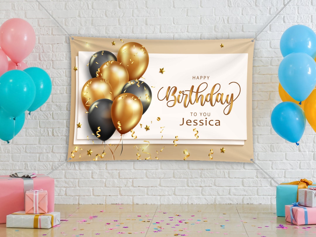 Personalized Birthday Banner,custom Banners,birthday Backdrop,boy or