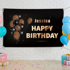 Alles Gute zum Geburtstag Banner, alles Gute zum Geburtstag Hintergrund, personalisierte Banner, alles Gute zum Geburtstag Banner, Geburtstag Dekorationen