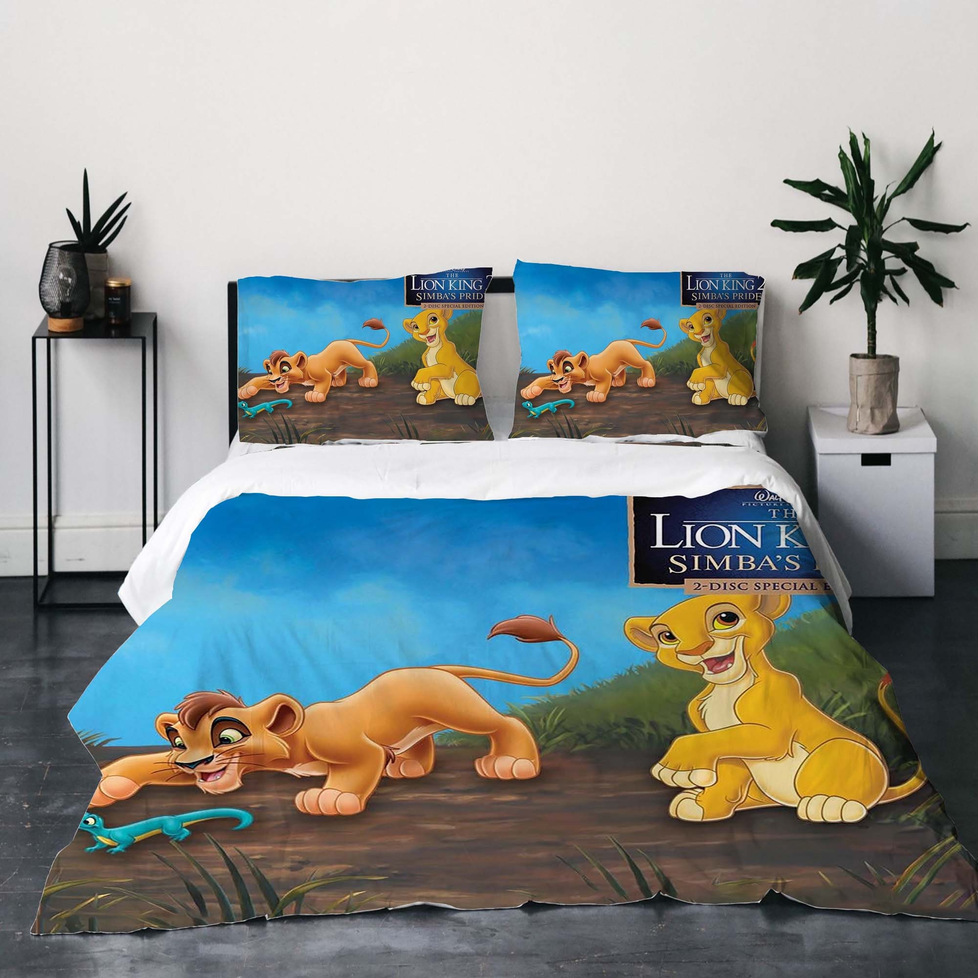 Christmas the Lion King Three-piece Quilt Cover Set
