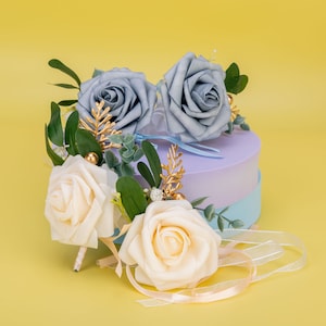 Wedding Flower Wrist Corsages Bridal Wrist Flower Immortality Flower Bridesmaid Group Wrist Flower Handmade Hand Flower Wedding Gift
