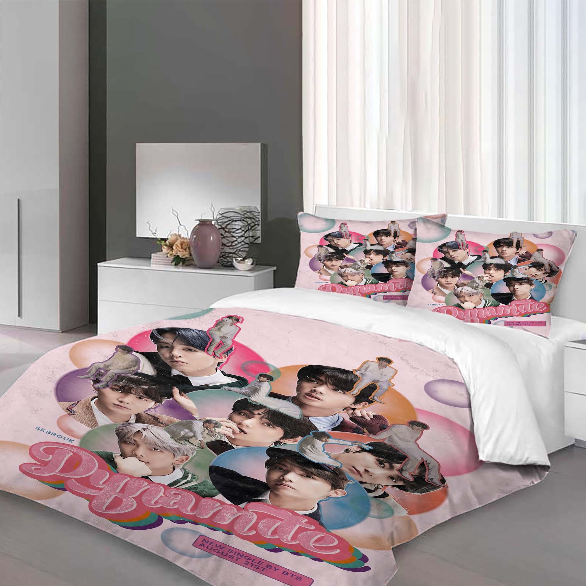 3D New ARMY BTS Bedding Set Duvet Cover Comforter Cover PillowCase