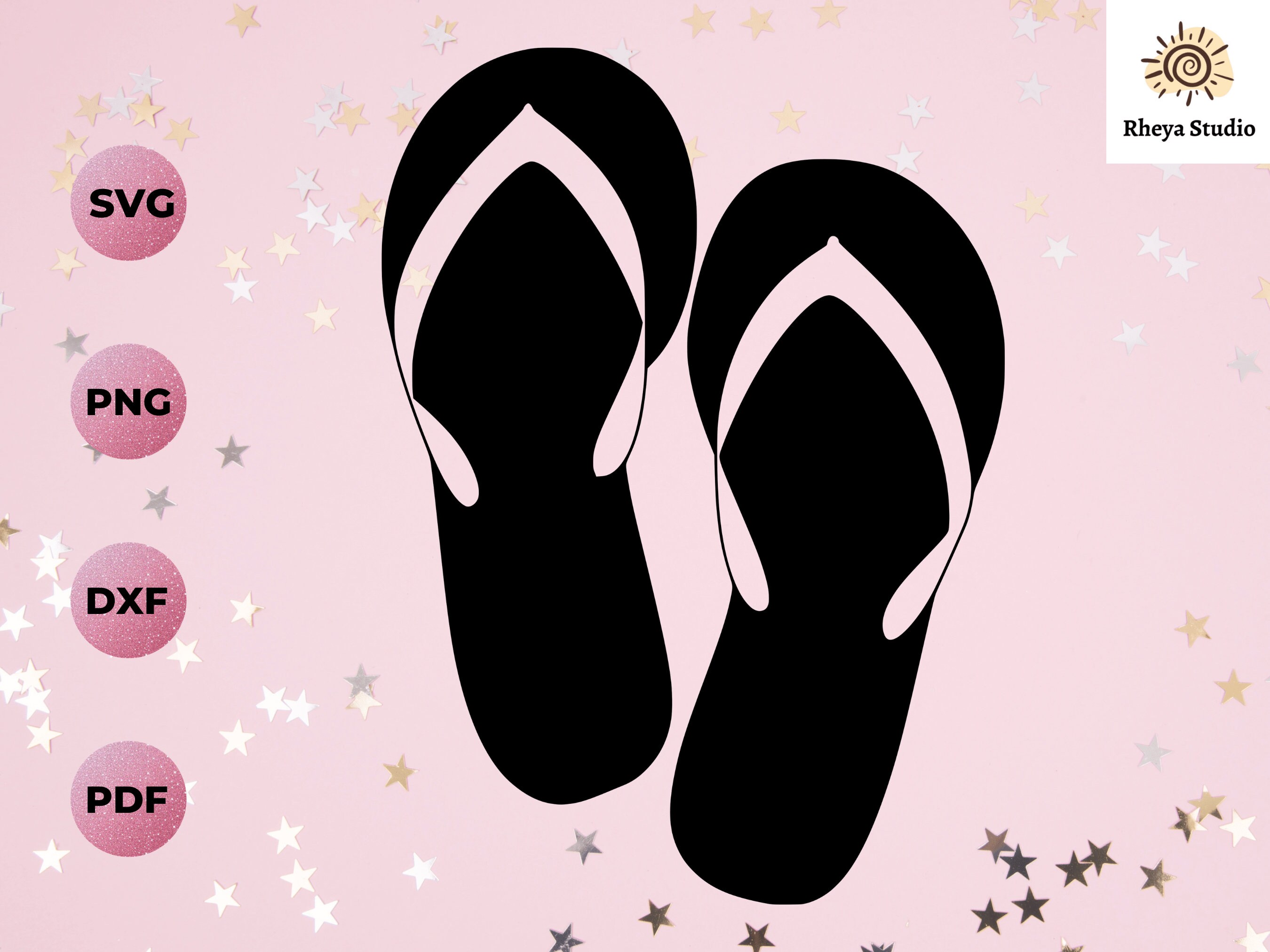 Flip Flops Svg Sandals Svg Summer Svg Digital Download - Etsy