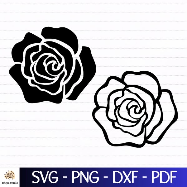 Rose Svg - Etsy