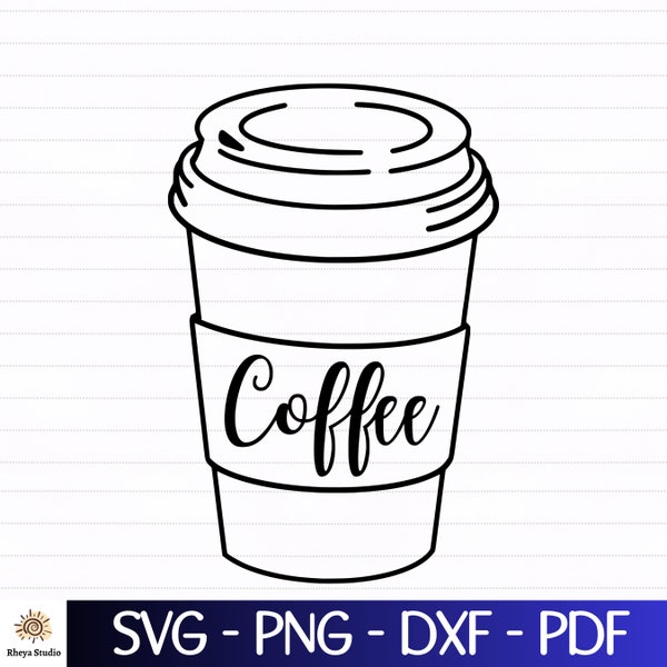 Coffe to go svg, Coffee Cup svg - digital download svg, dxf, png, pdf