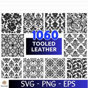 1060 ツールドレザーシームレスパターン SVG バンドル - デジタルダウンロード svg、eps、png、cricut 用 svg ファイル、PNG パターン、幾何学模様