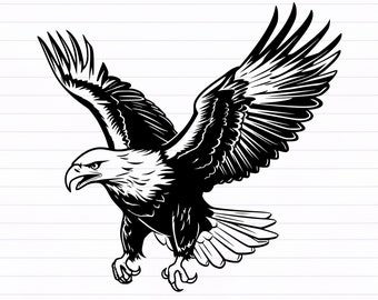 American Eagle svg, Bald Eagle svg, Eagle png, Eagle clip art - digital download svg, dxf, png, pdf, svg files for cricut