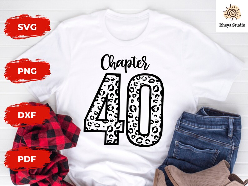 Leopard Chapter 40 Svg, 40th Birthday Svg, Forty Birthday Svg - Digital ...