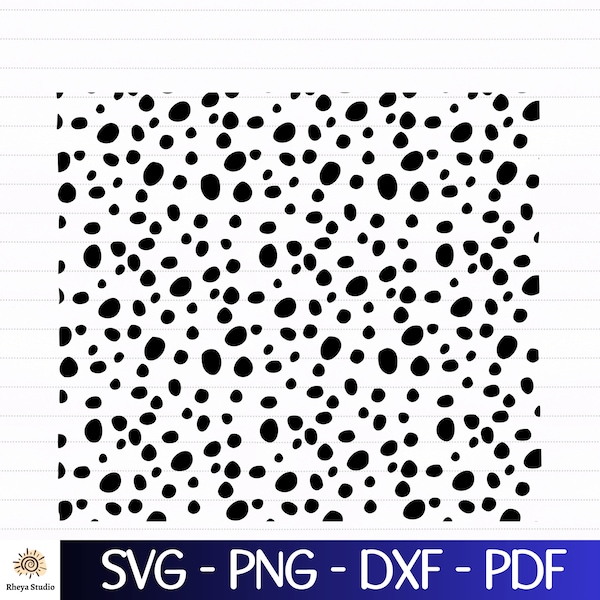 Dalmatian Pattern svg, Dalmatian Spots svg - digital download svg, dxf, png, pdf