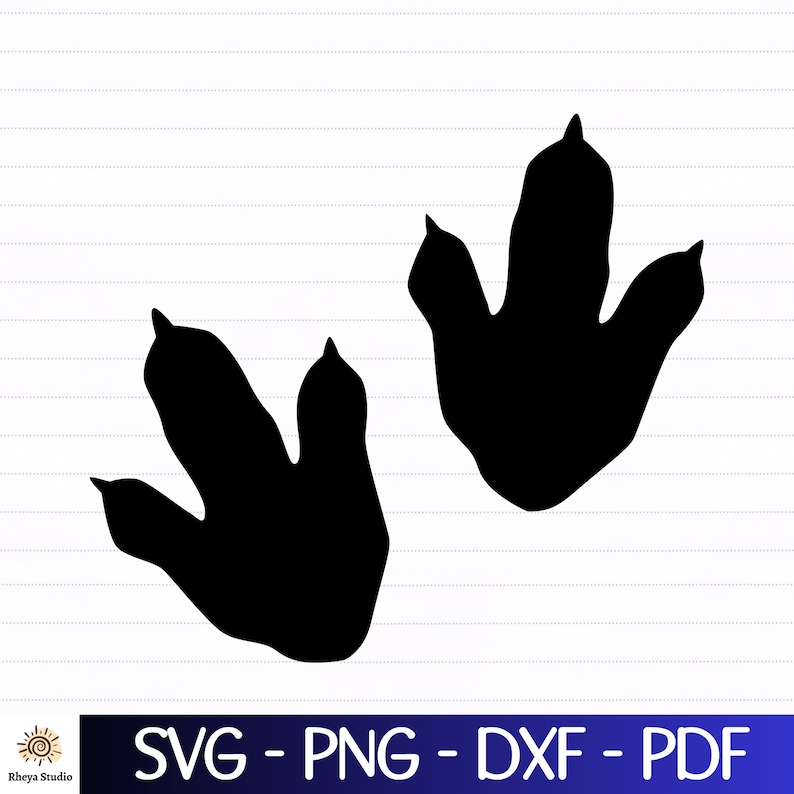 Dinosaur Footprints Svg Dinosaur Svg Digital Download Svg Etsy Australia