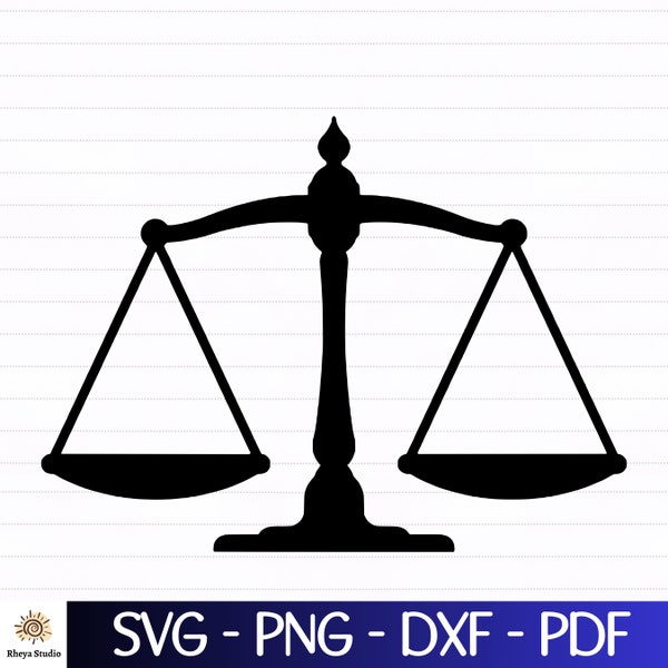 Scales of Justice svg, Scales svg, Lawyer svg, Judge svg - digital download svg, dxf, png, pdf