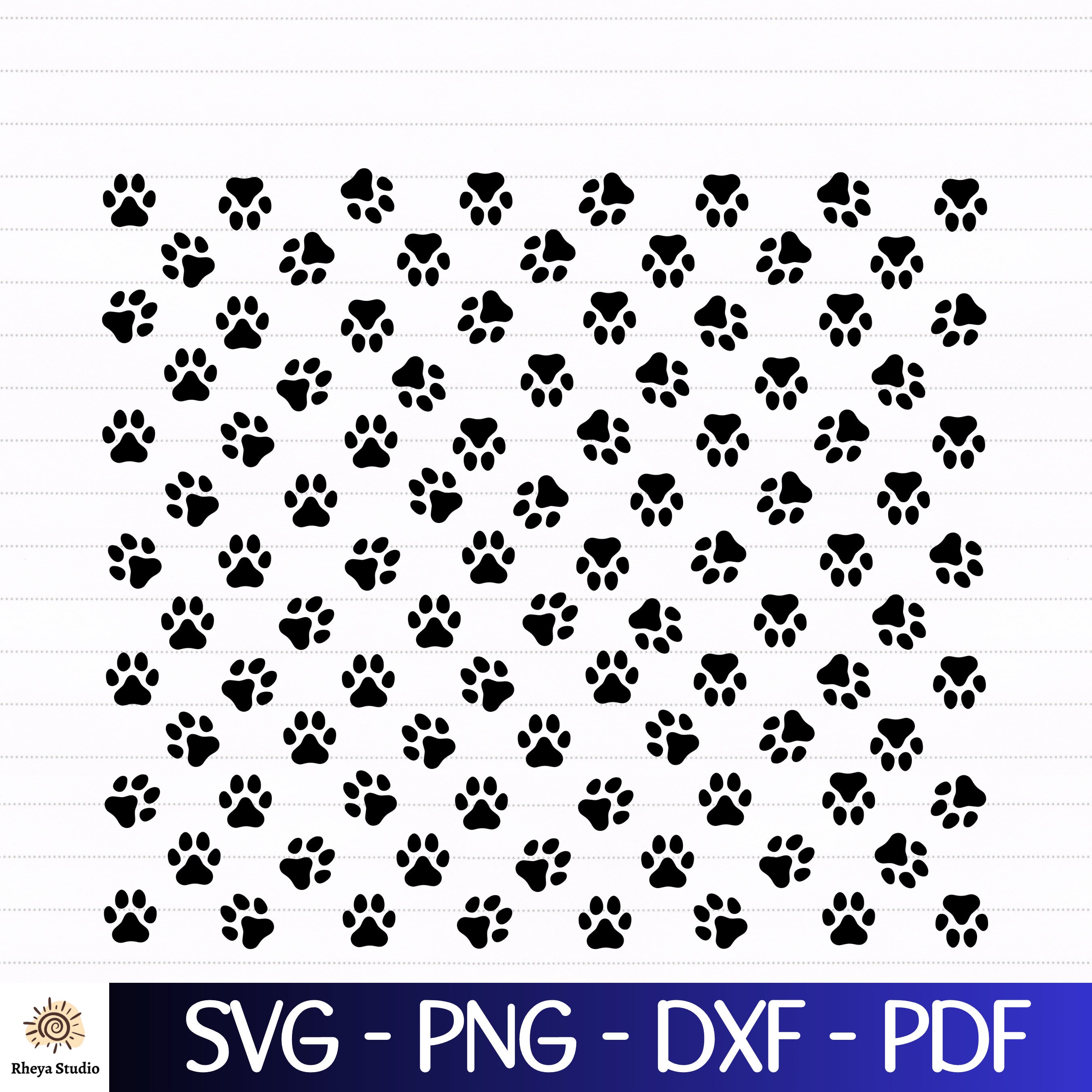 Amazon.com: 10 Pieces Paws Cute Paw Prints Squares Fat