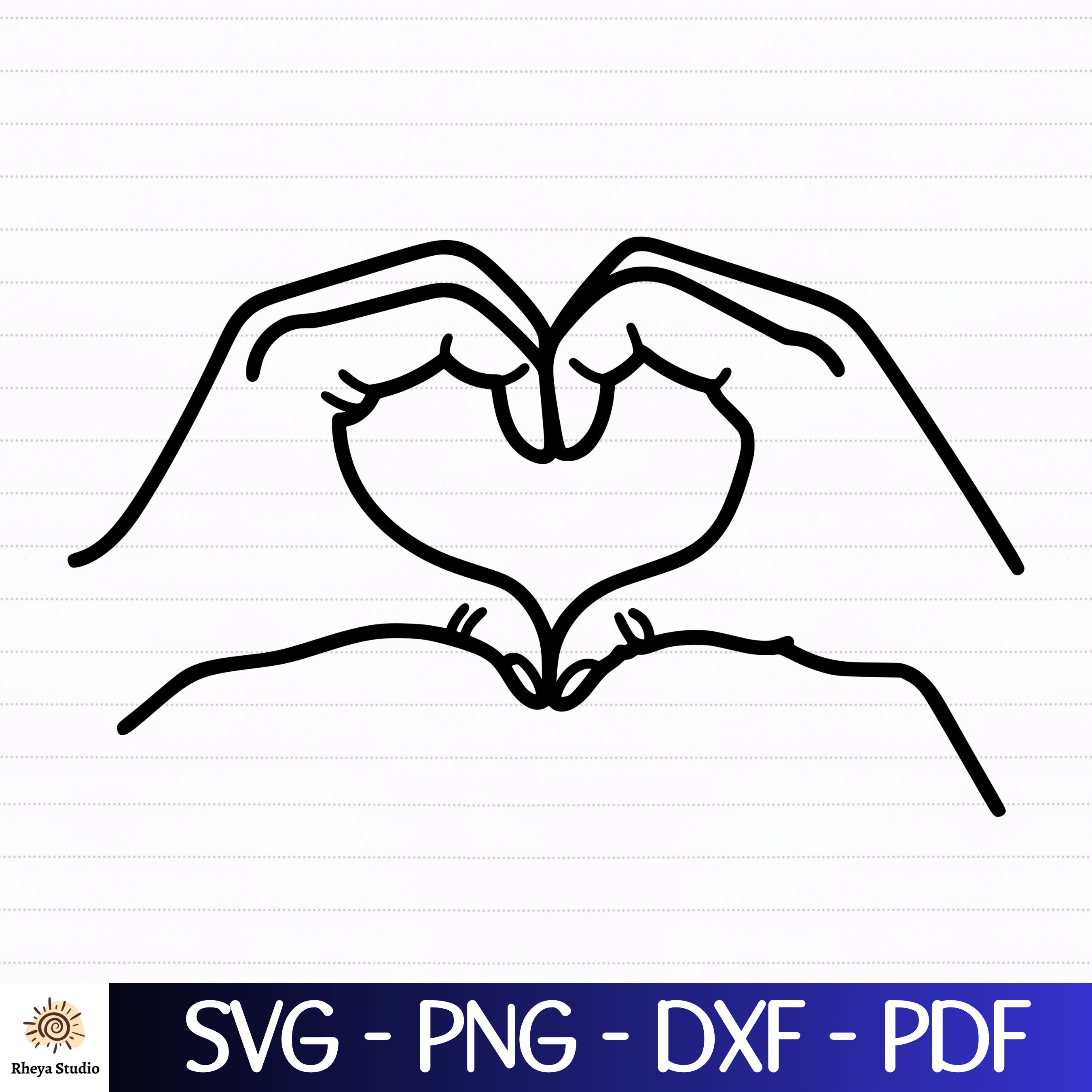 Heart Hands Svg Love Hands Svg Heart Sign Svg Digital - Etsy UK