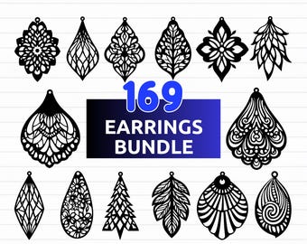 Earring SVG Bundle: Boho, Teardrop, Geometric Templates (Digital Download