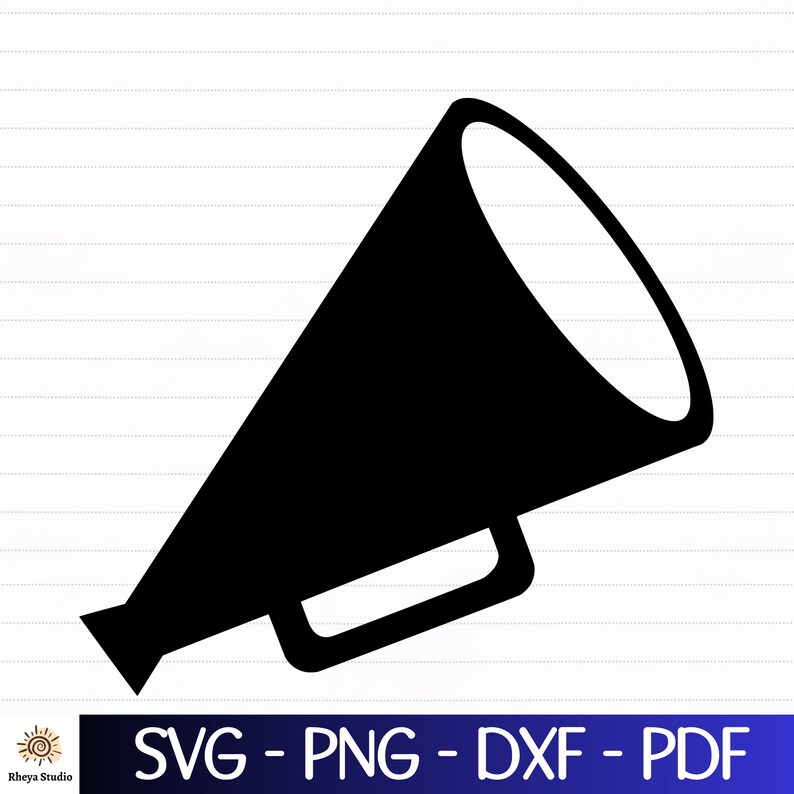 Megaphone Svg Cheer Svg Cheer Mom Svg Digital Download Etsy
