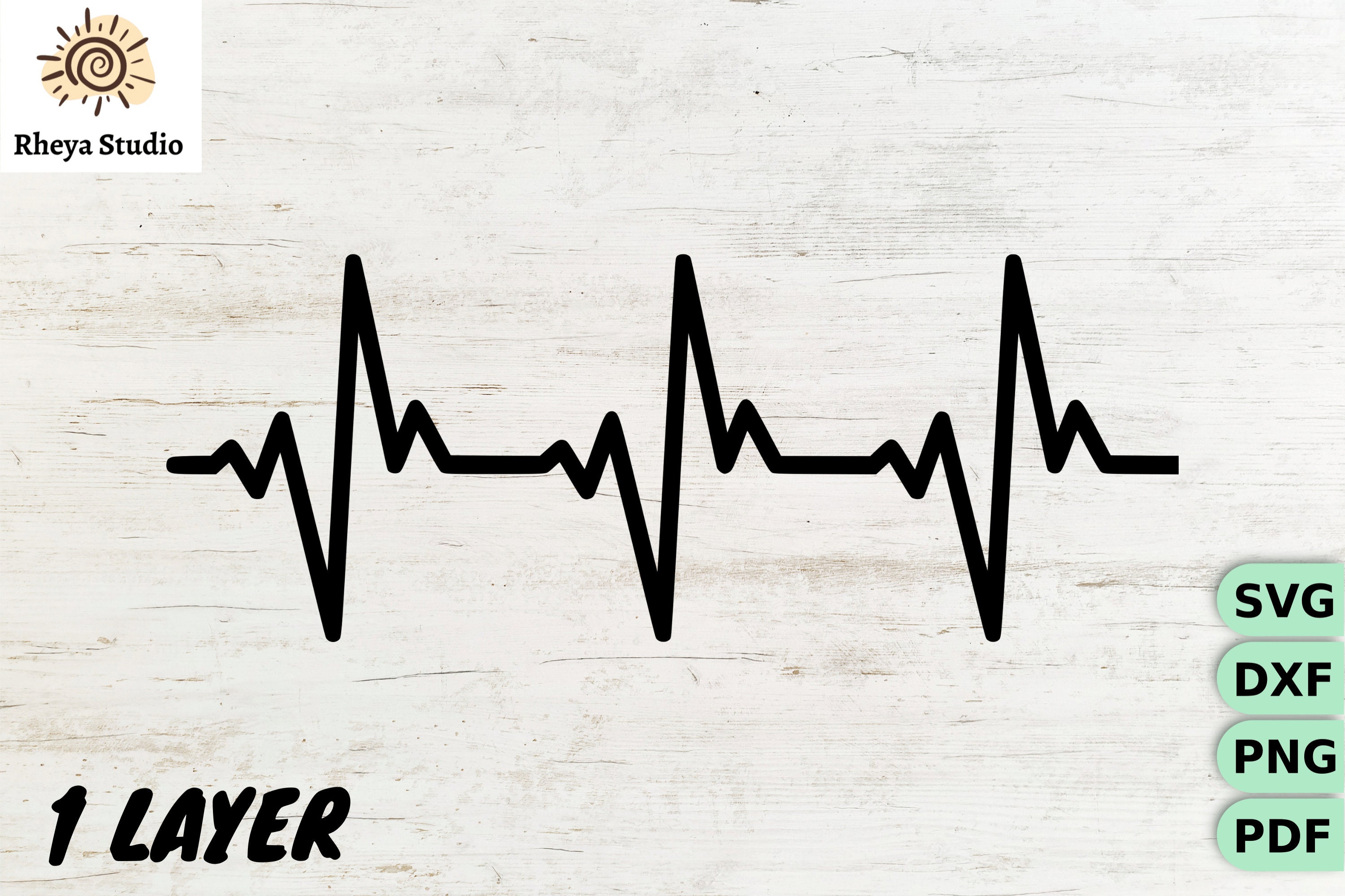Heartbeat Svg, Heart Beat Svg, EKG Svg - Digital Download Svg, Dxf, Png ...