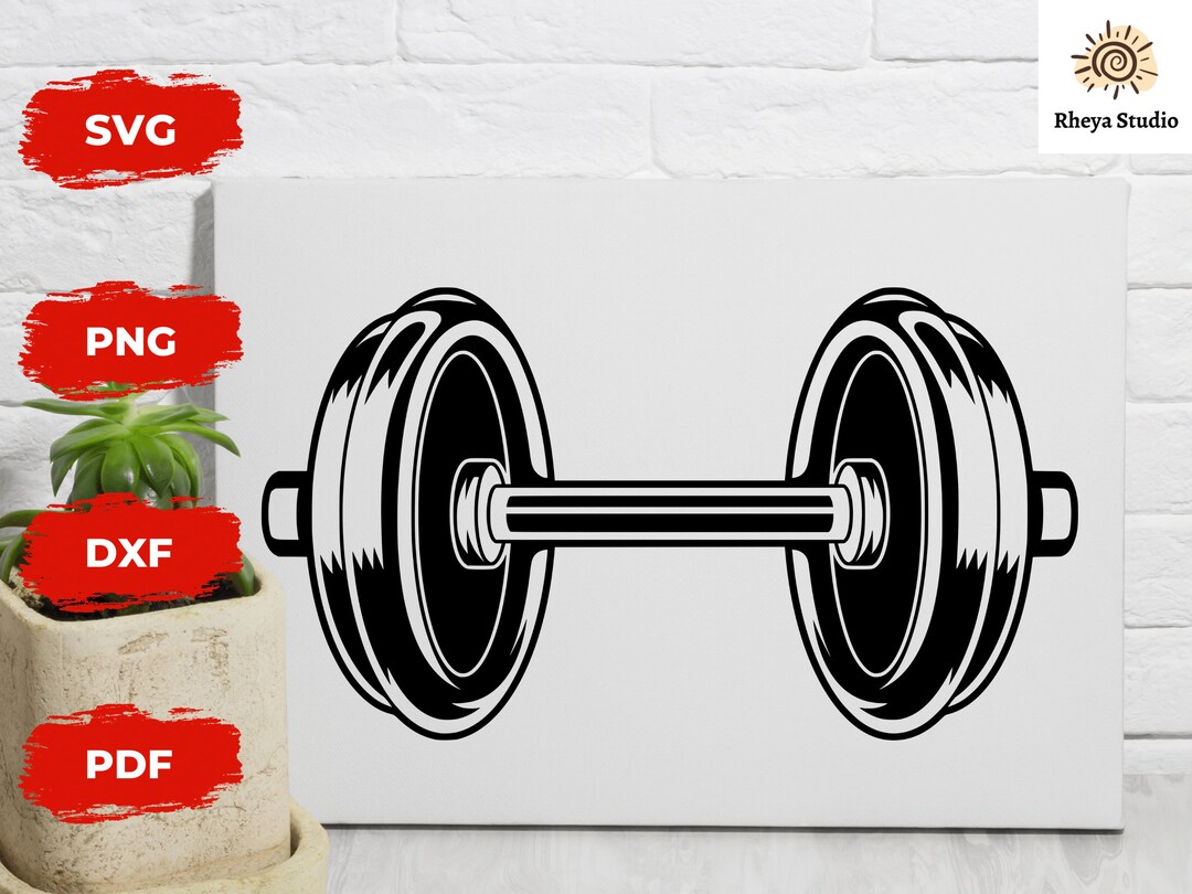 Dumbbell Svg Barbell Svg Weights Svg Weightlifting Svg - Etsy