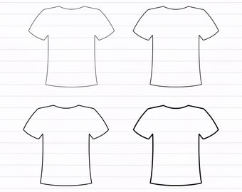 T-shirt Outline svg, Shirt svg - digital download svg, dxf, png, pdf