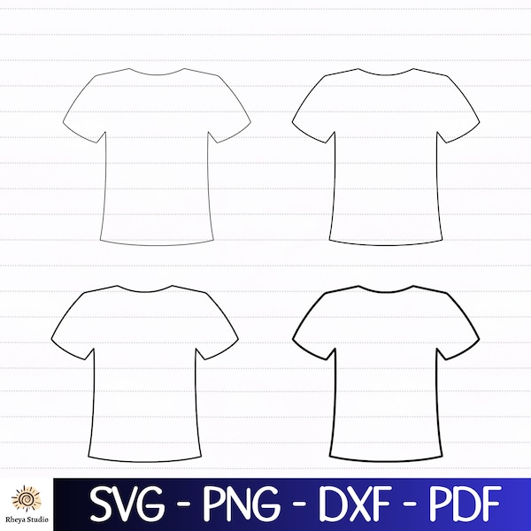 T-shirt Outline svg, Shirt svg - digital download svg, dxf, png, pdf