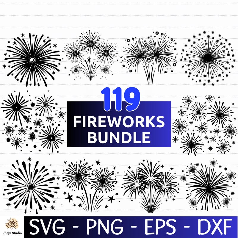 Fireworks.svg - Etsy
