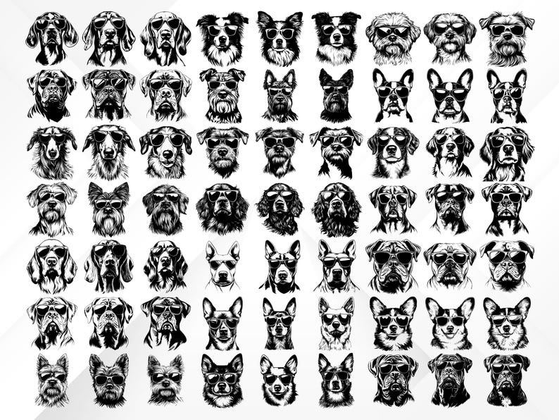 700+ Dogs Wearing Sunglasses SVG Bundle | Funny Dog SVG, Cool Pet ...