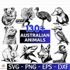 130+ Australian Animals SVG Bundle, Australian wildlife, Australian Fauna - digital download svg, png, dxf, eps, svg files for Cricut