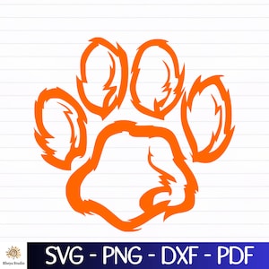 Tiger Paw svg - digital download svg, dxf, png, pdf