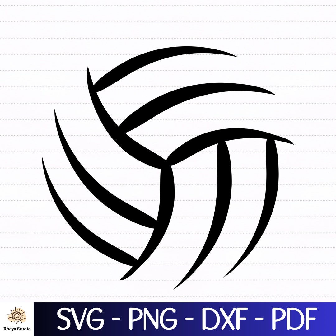 Volleyball Svg, Volleyball Outline Svg, Volleyball Design Svg Digital