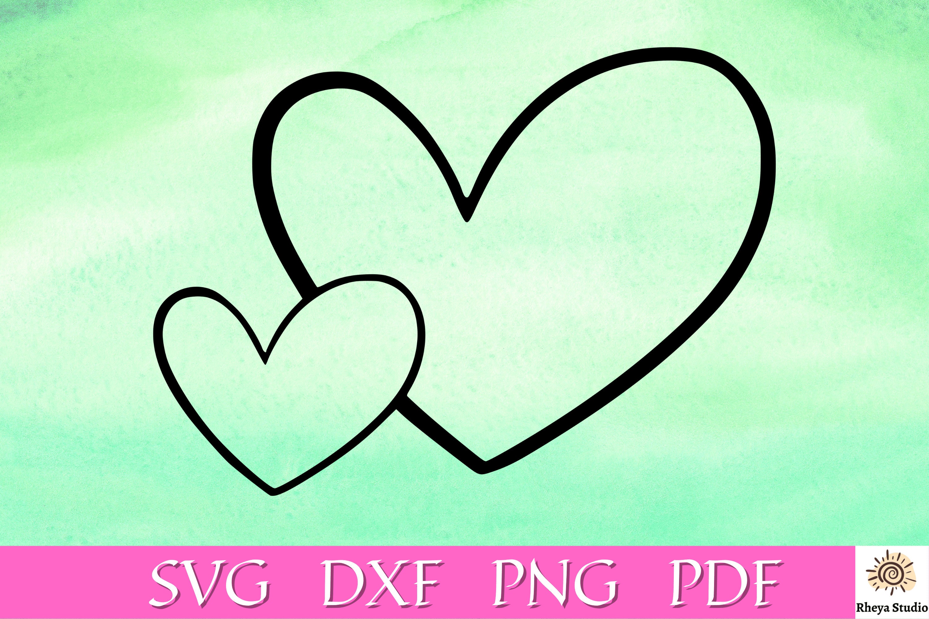 Heart Svg Heart Outline Svg Heart Silhouette Svg Hearts Svg Etsy Canada