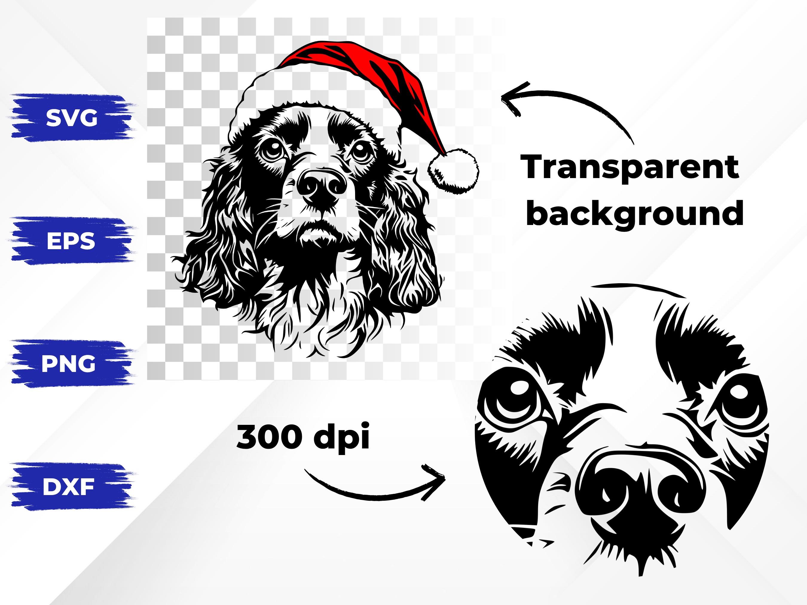 620 Christmas Dog SVG Bundle | Cute Dogs With Santa Hats | Holiday Pet ...