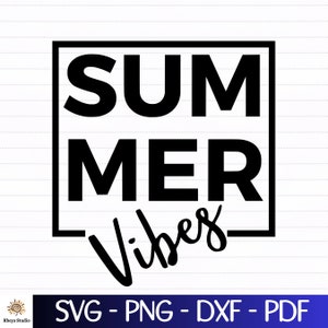 Summer vibes SVG - digital download svg, dxf, png, pdf, summer shirt svg, svg pattern for shirt