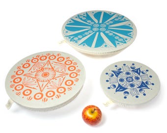 Halo Dish and Bowl Cover Large Set of 3 Aloe | Kirsten Davidson