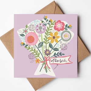 Diolch/Carte de remerciement