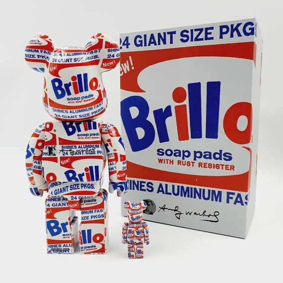 BEARBRICK - Andy Warhol - Brillo - Etsy