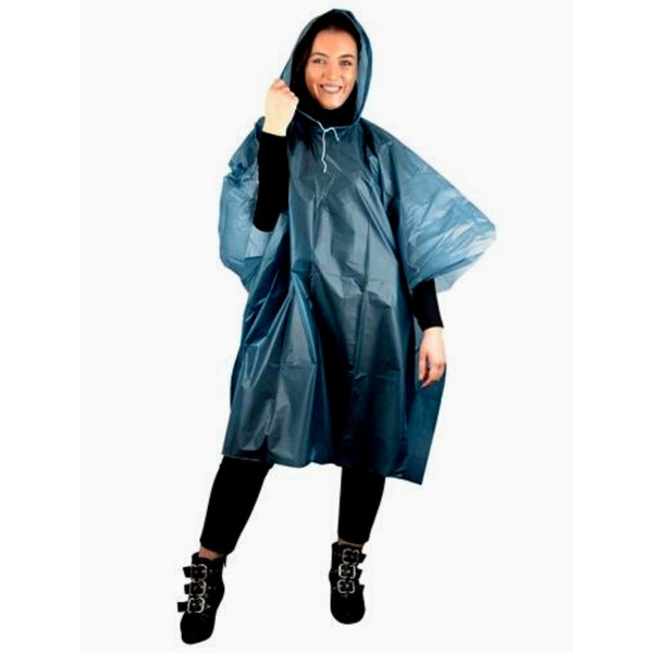 Poncho de pluie - Poncho de pluie imperméable, Imperméables d'urgence réutilisables, Capuche et manches avec cordon de serrage, Activités de plein air