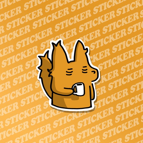 Sticker Renard du matin