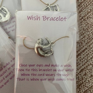 Sloth  wish bracelet