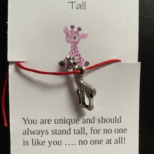 Giraffe wish bracelet