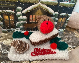 Hand made table centrepiece Christmas Robin
