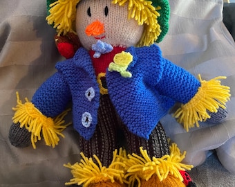 Handgestrickte Vogelscheuche