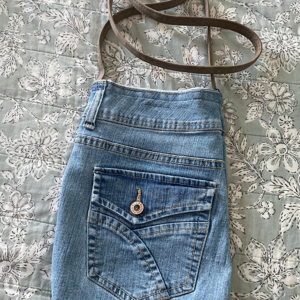 Upcycled Crossbody Bag made from Recycled Jeans