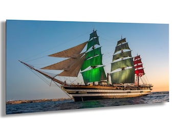 Amerigo Vespucci Ship Canvas Print: Italian Navy Tall Ship Photography