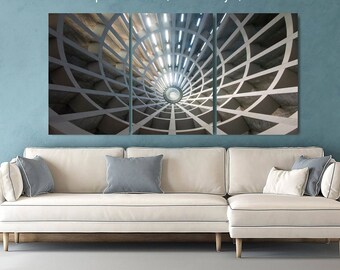 Symmetrische Architektur Leinwand: Abstrakte Kunst