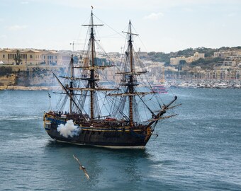 Götheborg of Sweden Canvas Print: Five-Masted Sailing Ship Wall Art