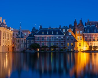 Den Haag Binnenhof Leinwanddruck: Niederlande Stadtansicht Wandbild