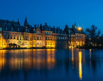 Den Haag Binnenhof Leinwanddruck: Niederlande Stadtansicht Wandbild