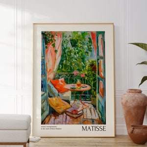Henri Matisse Poster - Aesthetic Matisse Print - Modern Gallery Exhibition Art - Minimalist Neutral Wall Art - Matisse Print