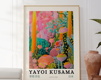 Yayoi Kusama Poster - Galerie japonaise Wall Art - Affiche moderne Décoration murale - Yayoi Kusama Print