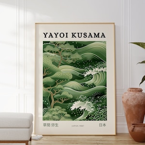 Yayoi Kusama Poster - Japanische Galerie Wandkunst - Moderne Poster Wanddeko - Yayoi Kusama Druck